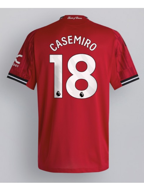 Muži Futbalové oblečenie Manchester United Casemiro #18 2025-26 Krátky Rukáv - Domáci Muži Futbalové oblečenie Manchester United Casemiro #18 2025-26 Krátky Rukáv - Domáci